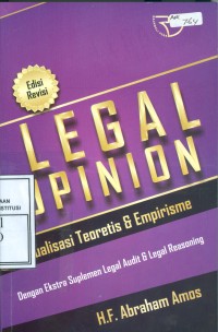 Image of Legal Opinion : Aktualisasi Teoritis & Empirisme