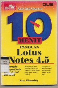 10 MENIT PANDUAN Lotus notes 4.5