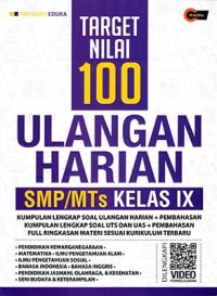 Target Nilai 100 Ulangan Harian Smp/Mts kelas IX