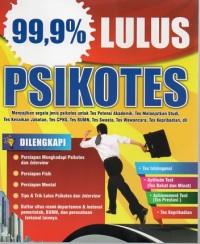 99,9 % LULUS PSIKOTES