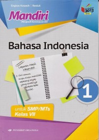 Image of Mandiri Bahasa Indonesia untuk SMP/MTs Kelas VII