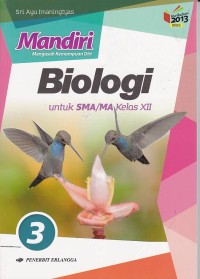 Image of Mandiri Biologi Jilid 3 untuk SMA/MA KelasXII