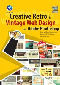 Image of Creative retro&vintage web design with adobe photoshop