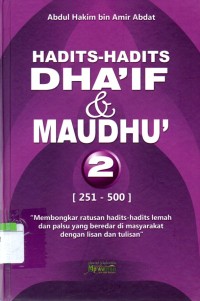 Image of Hadits-Hadits Dha'if dan Maudhu Jilid 2