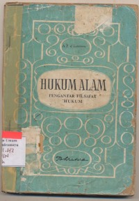 Image of Hukum Alam Pengantar Filsafat Hukum
