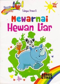 Mewarnai Hewan Liar: happy coloring