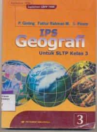 Image of IPS Geografi Untuk SLTP kelas 3