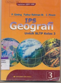 IPS Geografi Untuk SLTP kelas 3