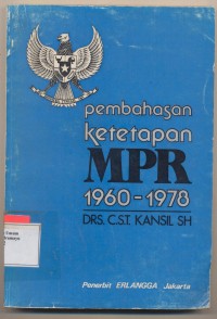 PEMBAHASAN KETETAPAN MPR 1960-1978