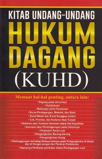 Kitab Undang-undang Hukum Dagang (KUHD)