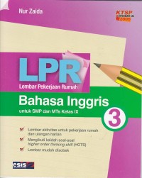 Lembar Pekerjaan Rumah Bahasa Inggris untuk SMP dan MYs Kelas IX