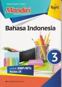 Image of Mandiri Bahasa Indonesia untuk SMP/MTs Kelas IX