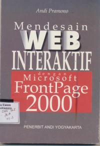 Image of Mendasain WEB Interaktif Microsoft Frontpage 2000