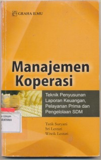 MANAJEMEN KOPERASI