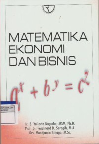 Image of Matematika Ekonomi dan Bisnis