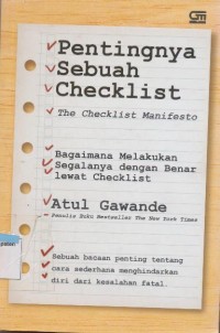 PENTINGNYA SEBUAH CHECKLIST