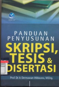 Image of Panduan Penyusunan skripsi,tesis & Disertasi