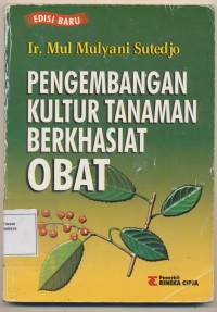 Pengembangan Kultur Tanaman Berkhasiat Obat