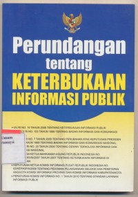 Perundangan Tentang Keterbukaan Informasi publik