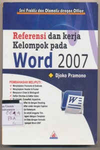 Referensi dan kerja Kelompok pada Word 2007