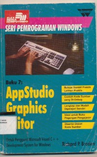 Image of seri pemograman windows Buku 7: Appstudio Graphics Editor