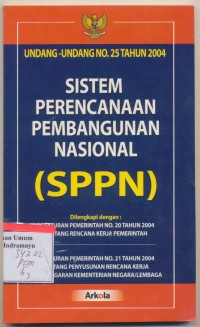 Image of sistem perencanaan pembangunan nasional (SPPN)