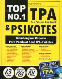 TOP NO.1 TPA TES POTENSI AKADEMIK & PSIKOTES : Membongkar Rahasia Para pembuat Soal TPA-Psikotes