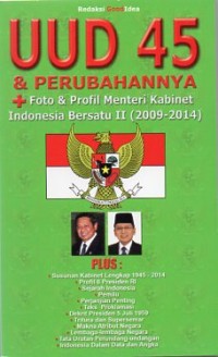 UUD 45 & PERUBAHANNYA : Foto & Profil Menteri Kabinet Indonesia Bersatu II ( 2009-2014 )