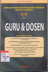 Himpunan peraturan Perundang-undangan republik Indonesia Guru & Dosen