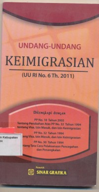 Image of UNDANG-UNDANG KEIMIGRASIAN