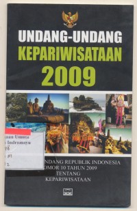 Image of Undang-Undang Kepariwisataan 2009