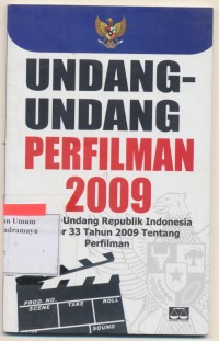 Image of Undang-Undang Perfilman 2009
