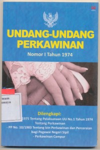 Image of Undang-Undang Perkawinan Nomor I Tahun 1974