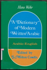 A Dictionary Of Modern Written Arabic