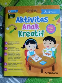 Aktivitas Anak Kreatif Usia 3-4 Tahun