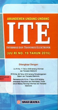 Amandemen Undang-Undang ITE Informasi dan Transaksi Elektronik