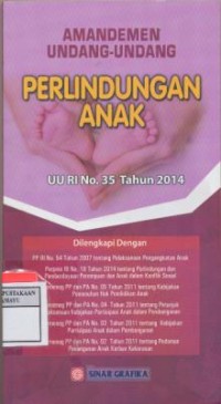 Amandemen Undang-undang Perlindungan Anak UU RI No.35 Tahun 2014