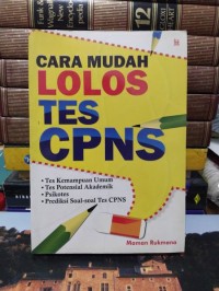 Cara Mudah Lolos Tes CPNS