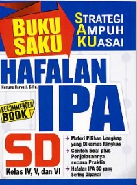 Image of Buku Saku (Strategi Ampuh Kuasai) Hafalan IPA SD Kelas IV, V, dan VI