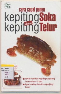 Cara Cepat Panen Kepiting Soka dan Kepiting Telur