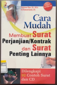 Cara Mudah Membuat Surat Perjanjian/Kontrak dan surat penting lainnya