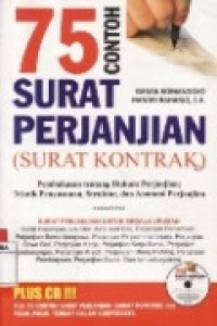 75 Contoh surat perjanjian ( surat kontrak )