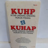 Image of Kuhp Kitab Undang-Undang Hukum pidana