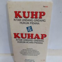 Kuhp Kitab Undang-Undang Hukum pidana