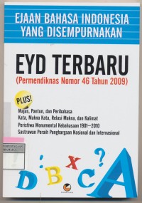 Image of Ejaan Bahasa Indonesia yang Disempurnakan ( Permendiknas Nomor 46 Tahun 2009 )
