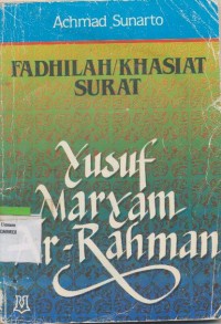 FADILAH/KHASIAT SUTAR YUSUF MARYAM AR-RAHMAN