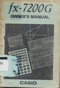 Fx-7200 G Owner's Manual