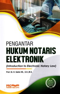 Image of PENGANTAR HUKUM NOTARIS ELEKTRONIK