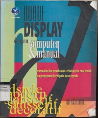 HURUF DISPLAY DENGAN KOMPUTER & MANUAL