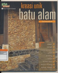 kreasi Unik Batu Alam